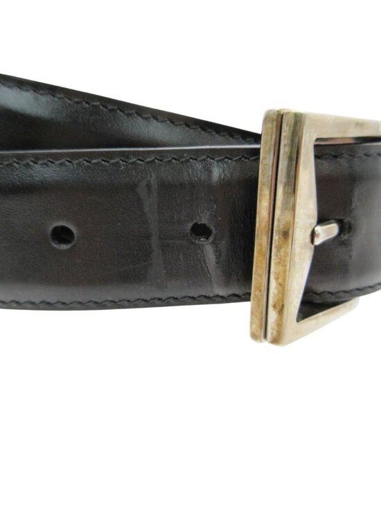 Gucci Belt Calfskin GG Pattern Lining Leather Brown main image 9
